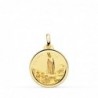 18K MEDALLA VIRGEN DE FATIMA BISEL 18 MM.
