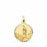 18K MEDALLA VIRGEN DE FATIMA TALLA CRUZADA 18 MM.
