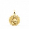 18K MEDALLA SAN JOSE BRILLO 18 MM