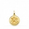18k MEDALLA SAN JORGE BISEL. 16 MM