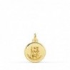 18K MEDALLA SAN CRISTOBAL BISEL 12 MM.