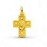 18K CRUZ ORO AMARILLO VIRGEN 23 X 16 MM