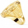 18K SELLO ORO AMARILLO MEDUSA VERSACE MATE 20MM CON CIRCONITAS