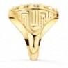 18K SELLO ORO AMARILLO MEDUSA VERSACE MATE 20MM CON CIRCONITAS