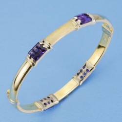 18K PULSERA RIGIDA 4...