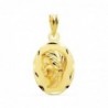 18K MEDALLA VIRGEN NIÑA 22 X 14 MM