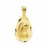 18K MEDALLA VIRGEN NIÑA TALLADA. 19 X 11 MM.