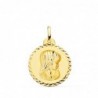 18K MEDALLA ORO AMARILLO VIRGEN NIÑA TALLA CRUZADA. 20 MM