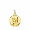 18K MEDALLA ORO AMARILLO VIRGEN NIÑA BISEL. 18 MM