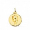 18K MEDALLA ORO AMARILLO VIRGEN NIÑA TALLA CRUZADA. 20 MM