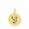18K MEDALLA ORO AMARILLO VIRGEN NIÑA. 16 MM.