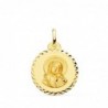 18K MEDALLA VIRGEN MARIA Y ESPIRITU SANTO TALLA CRUZADA. 20 MM
