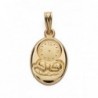 18K MEDALLA NIÑO Y RELOJ. 20 X 12 MM