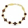 18K PULSERA ORO AMARILLO GRANATES