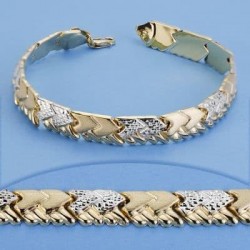 18K PULSERA BICOLOR. 8.80...