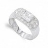 18K SORTIJA ORO BLANCO PIEDRA Y CIRCONITAS