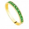 18K SORTIJA ORO AMARILLO CIRCONITAS VERDES. ANCHO CUERPO: 2,5 MM