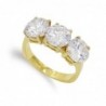 18K SORTIJA TRESILLO ORO AMARILLO CON CIRCONITAS