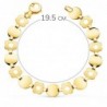18K PULSERA ORO AMARILLO ESLABON REDONDO Y FLOR MATE. ANCHO: 10 MM LARGO: 19,5CM