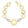 18K PULSERA BICOLOR 19,5 CM.