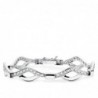 18K PULSERA ORO BLANCO CIRCONITAS 18,5CM. 13,75 GR