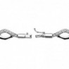 18K PULSERA ORO BLANCO CIRCONITAS 18,5CM. 13,75 GR