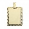 18K CHAPA FILO TALLADO 26 X 20MM.