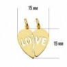 18K COLGANTE ORO AMARILLO CORAZON LOVE. 15 X 15 MM.