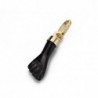 18K COLGANTE HIGA PUÑO MANO PEQUEÑA NEGRA AZABACHE 17 X 5.5 MM.