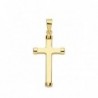 18K CRUZ LISA 24 X 13 MM. PALO RECTANGULAR