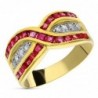 18K SORTIJA ORO AMARILLO DIAMANTES TALLA BRILLANTE Y RUBÍ 0,250 QTES.