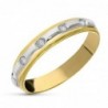 18K SORTIJA ORO BICOLOR 5 DIAMANTES TALLA BRILLANTE 0.15 KTES