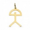 18K COLGANTE ORO AMARILLO INDALO. 24 X 15.5 MM.