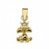 18K COLGANTE ORO AMARILLO SILVESTRE PEQUEÑO. 11 X 6 MM.