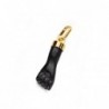 18K COLGANTE HIGA PUÑO MANO MEDIANA NEGRA AZABACHE 19 X 6 MM.