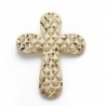 18K CRUZ TALLADA GRANDE. 39 X 30 MM.