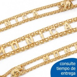 18K PULSERA NOMBRE...