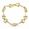 18K PULSERA ORO AMARILLO ESTRIBOS Y BARCO