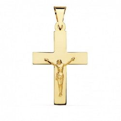 18K CRUZ CON CRISTO 34 X 22 MM