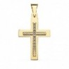 18K CRUZ TALLADA 34 X 22 MM