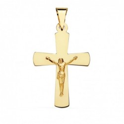 18K CRUZ CON CRISTO 34 X 22 MM