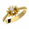 18K SOLITARIO ORO AMARILLO BRILLANTE 0,10 QTES.