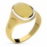 18K SELLO CABALLERO ORO BICOLOR LISO