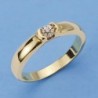18K SORTIJA ORO AMARILLO DIAMANTES TALLA BRILLANTE 0.05 KTES.