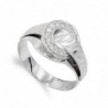 18K SORTIJA ORO BLANCO Y CIRCONITAS