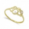18K SORTIJA ORO AMARILLO CIRCONITAS CIRCULOS