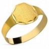 18K SELLITO ORO AMARILLO BEBE CUADRADO.