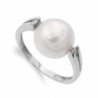 18K SORTIJA ORO BLANCO CON PERLA BARROCA Y CIRCONITAS
