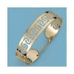 18K PULSERA CALADA LASER....