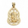 18K MEDALLA VIRGEN NIÑA. 27 X 18 MM.